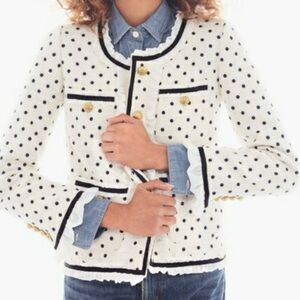 J. Crew polka dot blazer